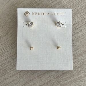 Kendra Scott Gold Stud Earring Set